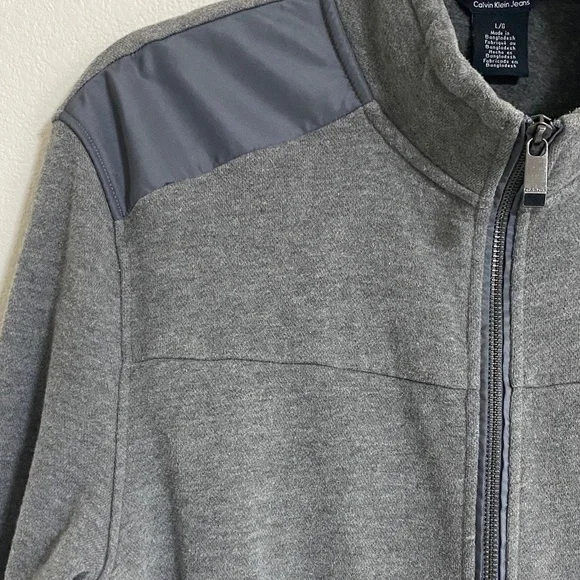 Calvin Klein Jeans Gray Full-Zip Jacket - Picture 2 of 8